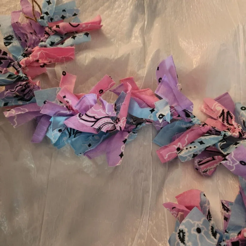 Spring/Easter Bandana Garland, 8ft 8in